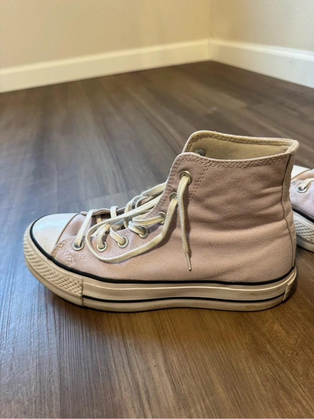 Converse Lavender High Top Platform Sneakers - Picture 7 of 7